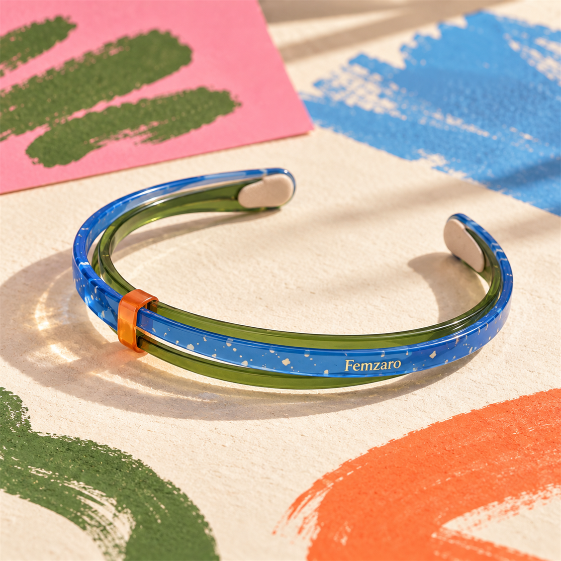 Blue wave headband