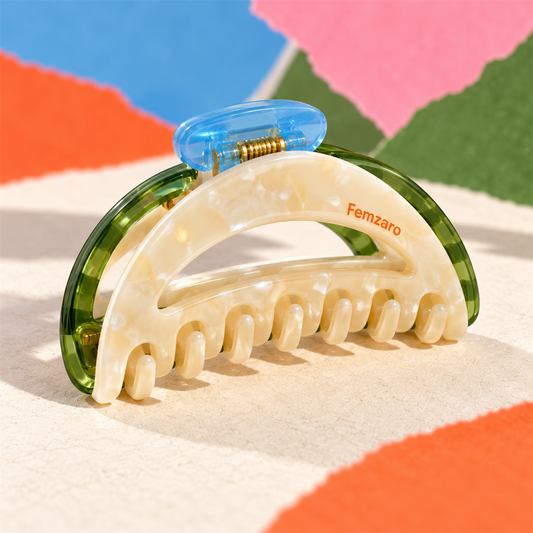Femzaro Olive Cream Hair Claw